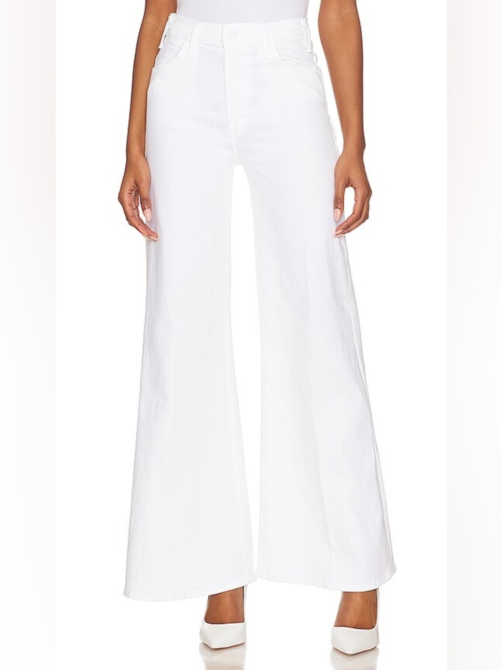 Mother NEW The Hustler Roller Skimp Wide Leg Jeans Fairest of Them All - Picture 3 of 11